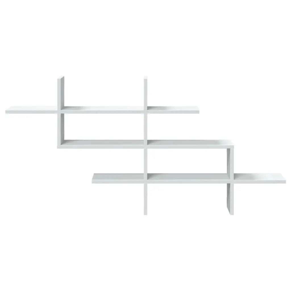 Floating Wall Shelf in White for Durable Storage