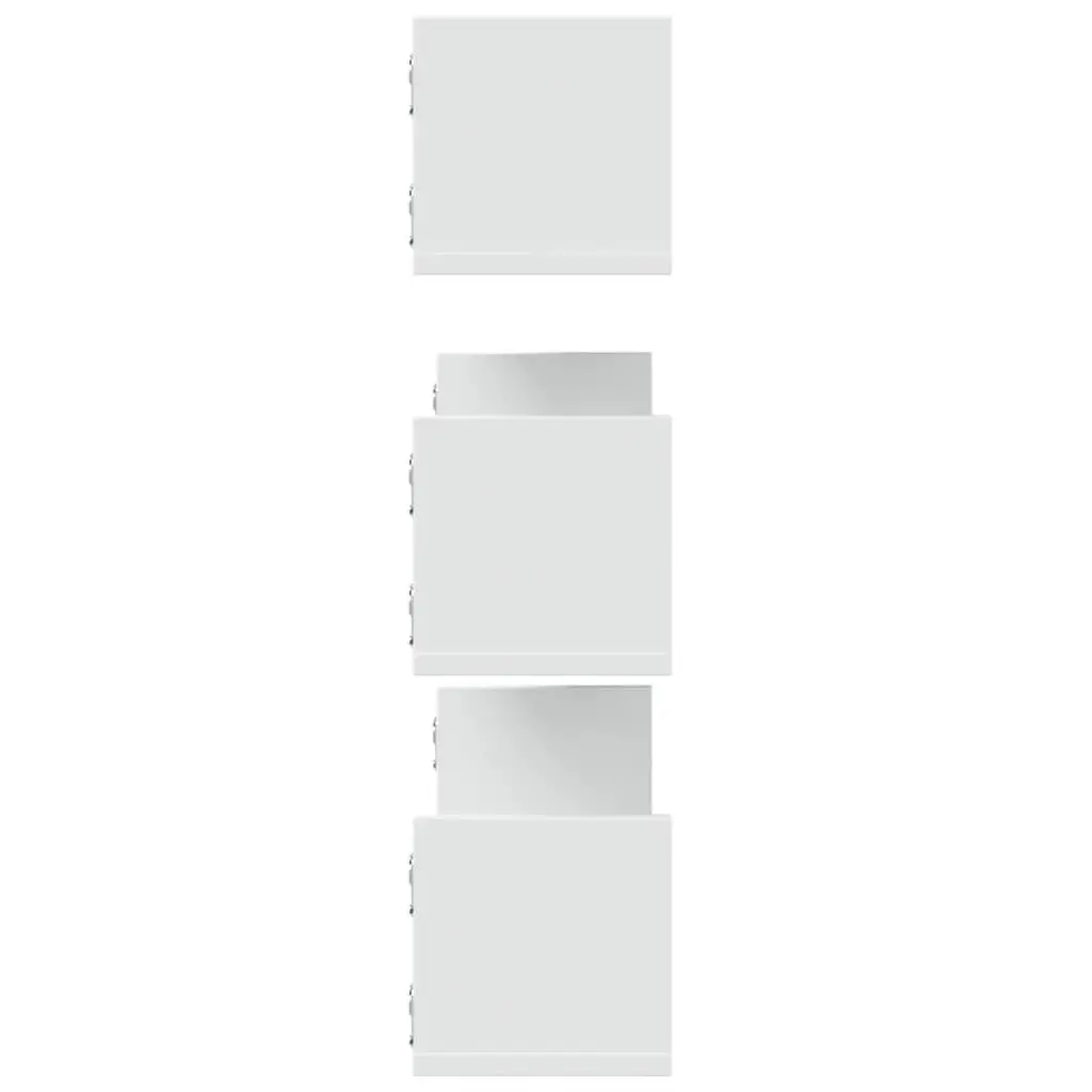 Wall Shelves Engineered Wood 80x18x18 cm White 3 Pieces Floating Storage Display Organiser