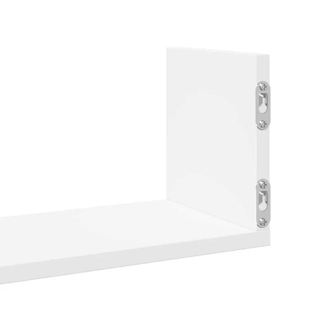 Wall Shelves Engineered Wood 80x18x18 cm White 3 Pieces Floating Storage Display Organiser
