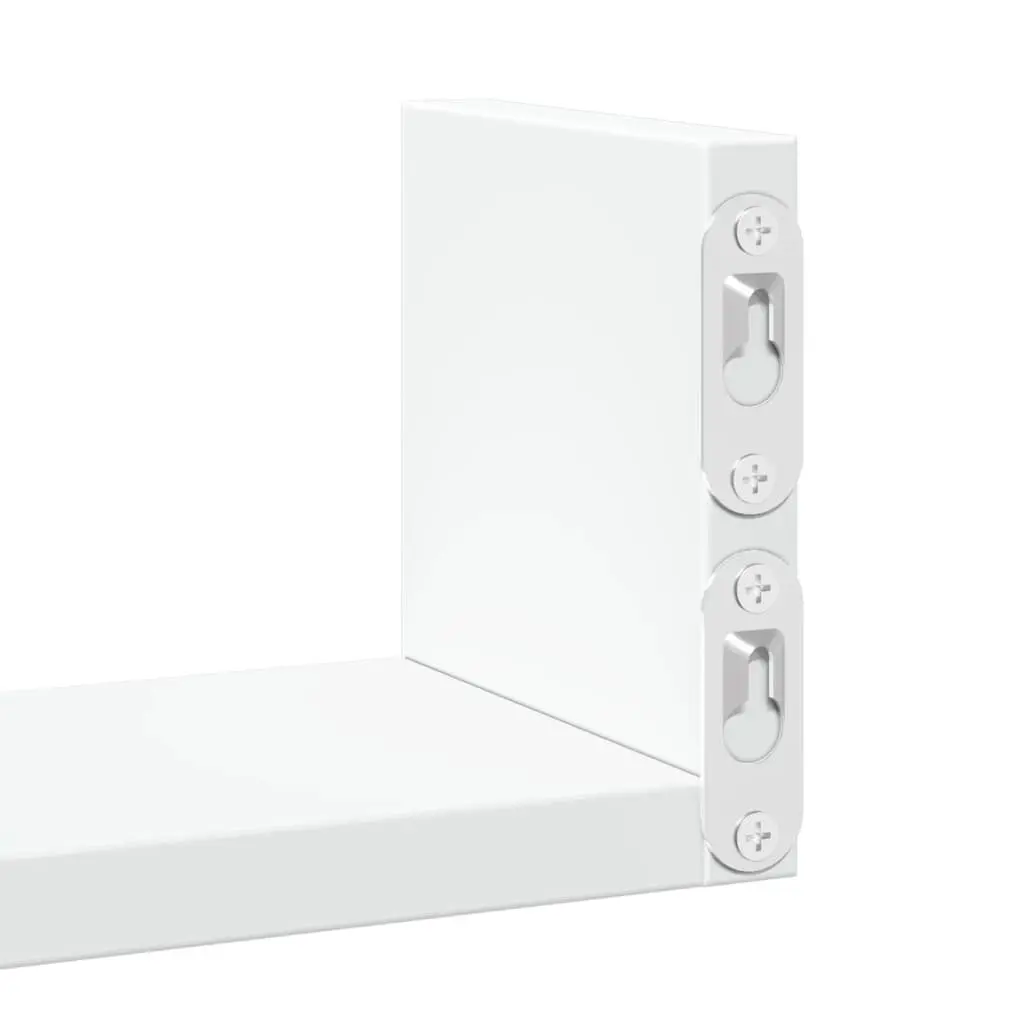 Wall Shelf 3 pcs White Floating Display Storage Shelves for Bedroom Living Room