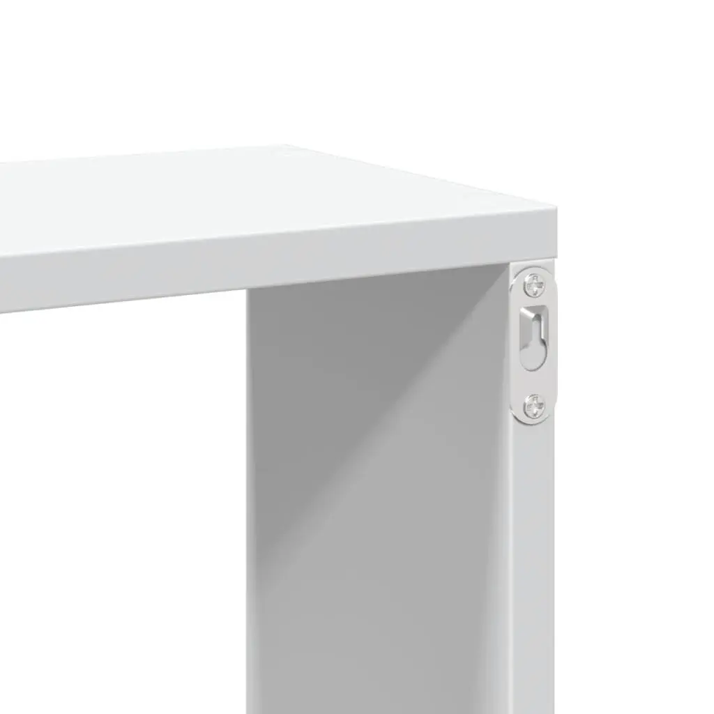 Wall Shelf White Floating Display Storage Organizer Engineered Wood