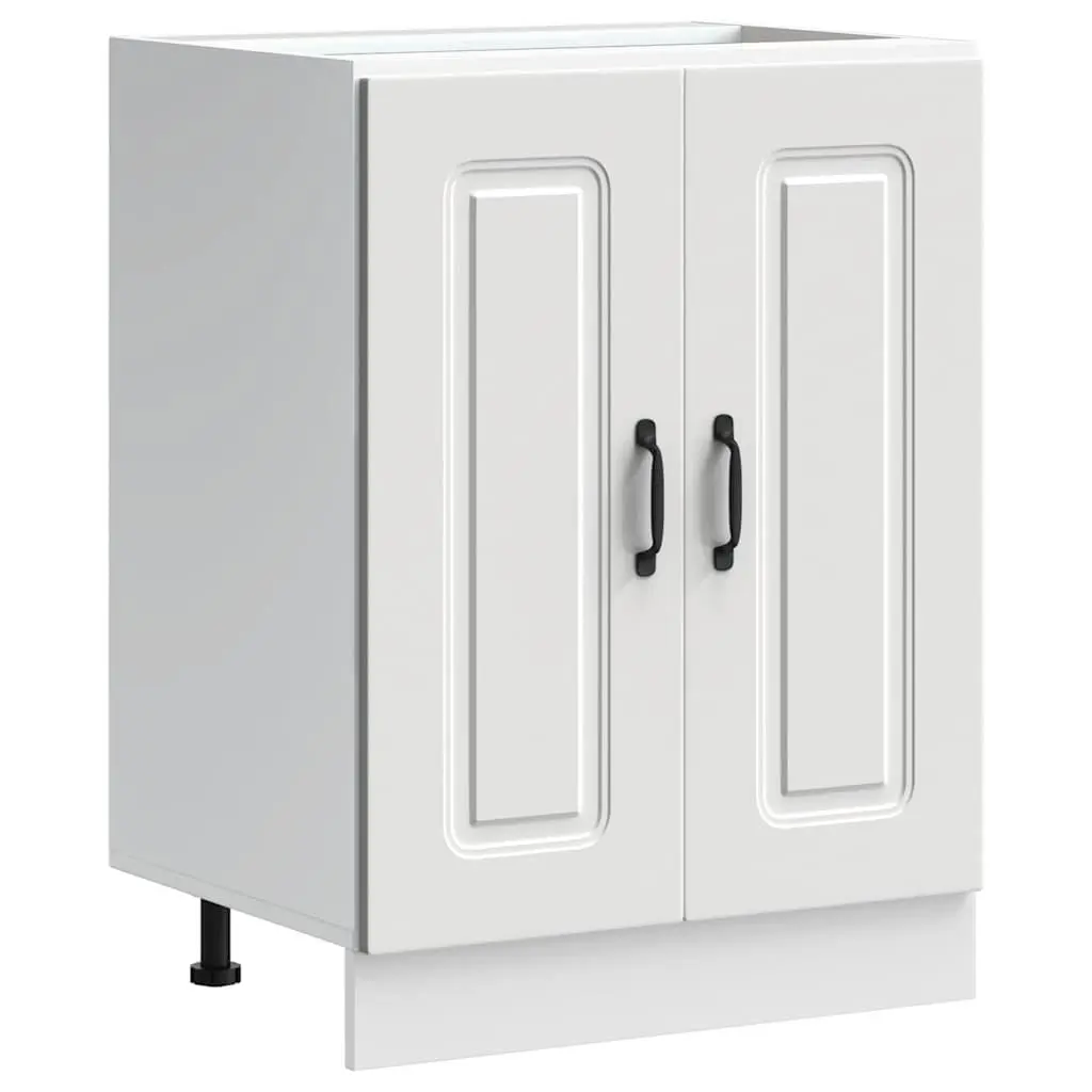 White Sink Base Cabinet for Kitchen Storage