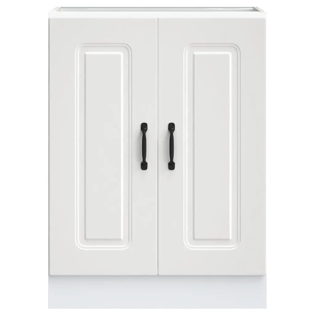 White Sink Base Cabinet for Kitchen Storage