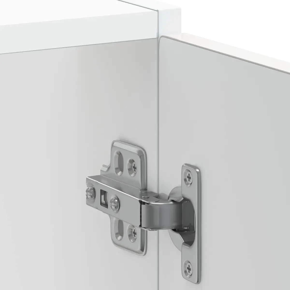 White Sink Base Cabinet for Kitchen Storage 60x46x81.5cm