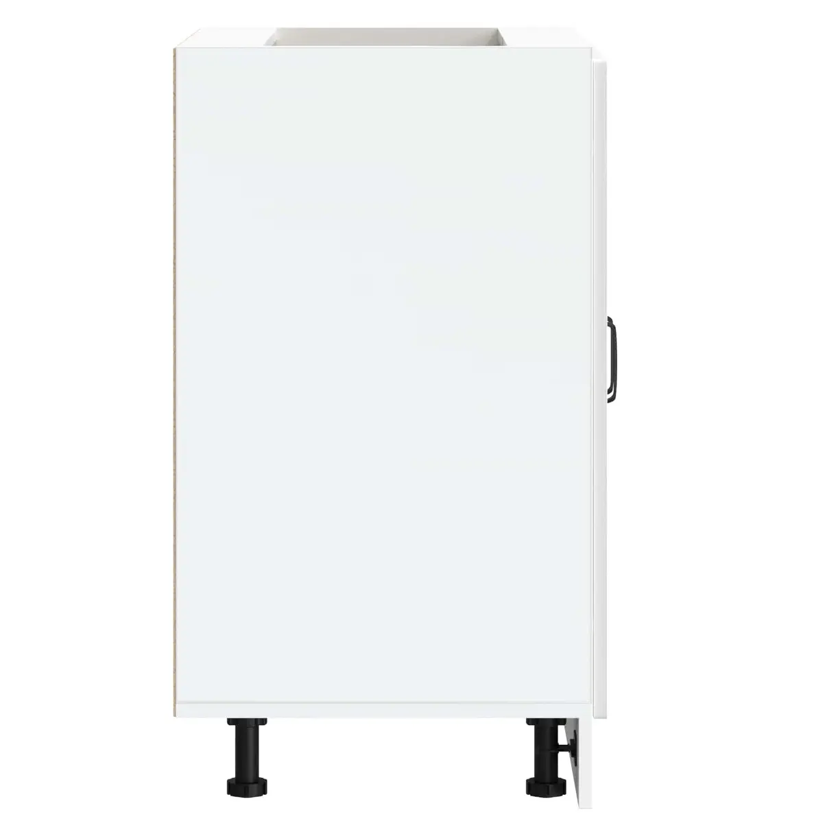 White Sink Base Cabinet for Kitchen Storage 60x46x81.5cm