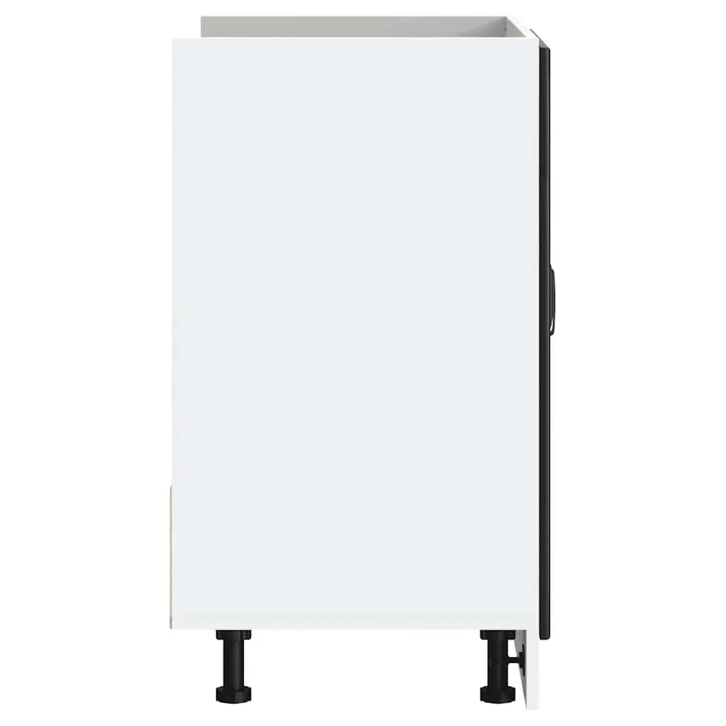 Black Sink Base Cabinet 80cm with Adjustable Feet