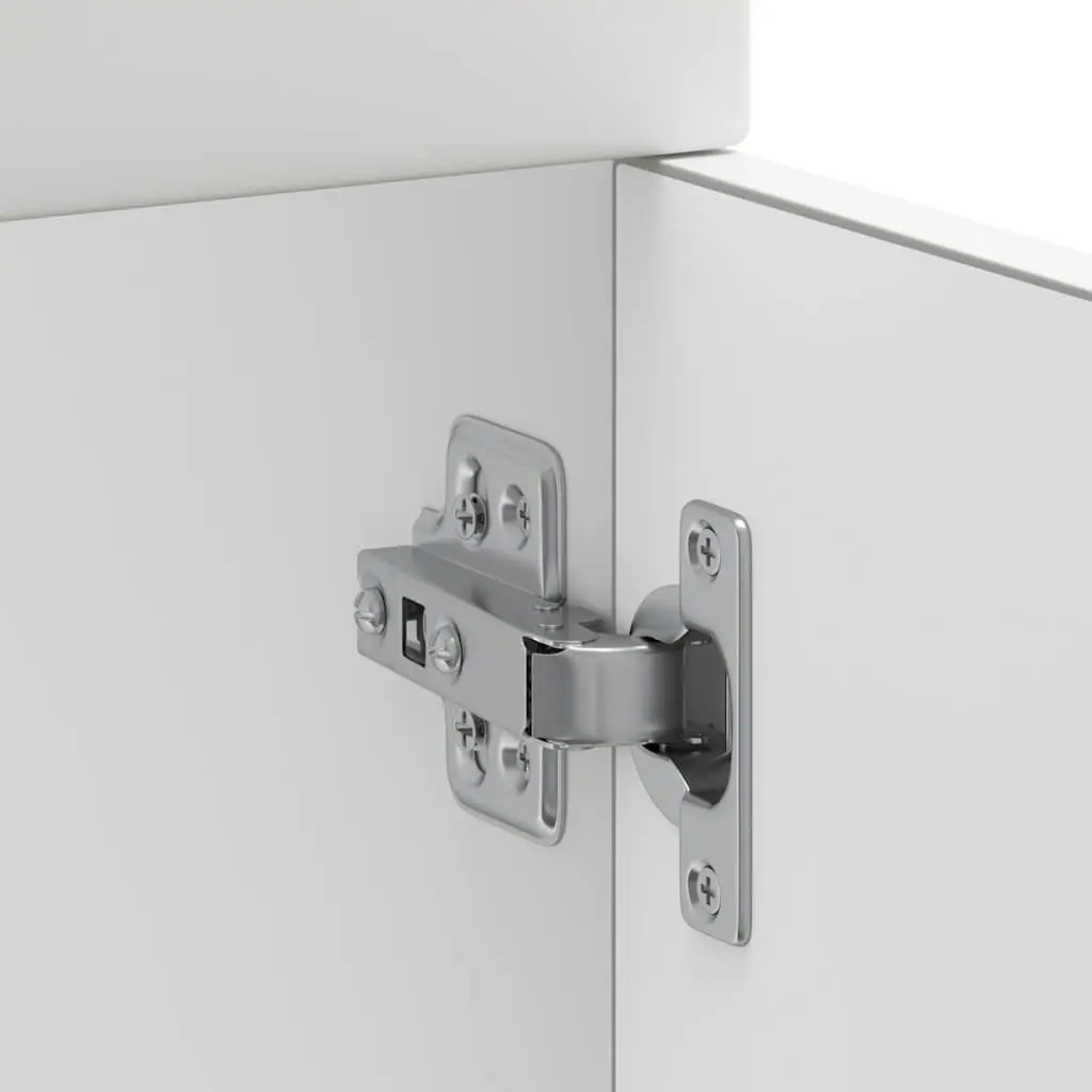 White Engineered Wood Kitchen Base Cabinet