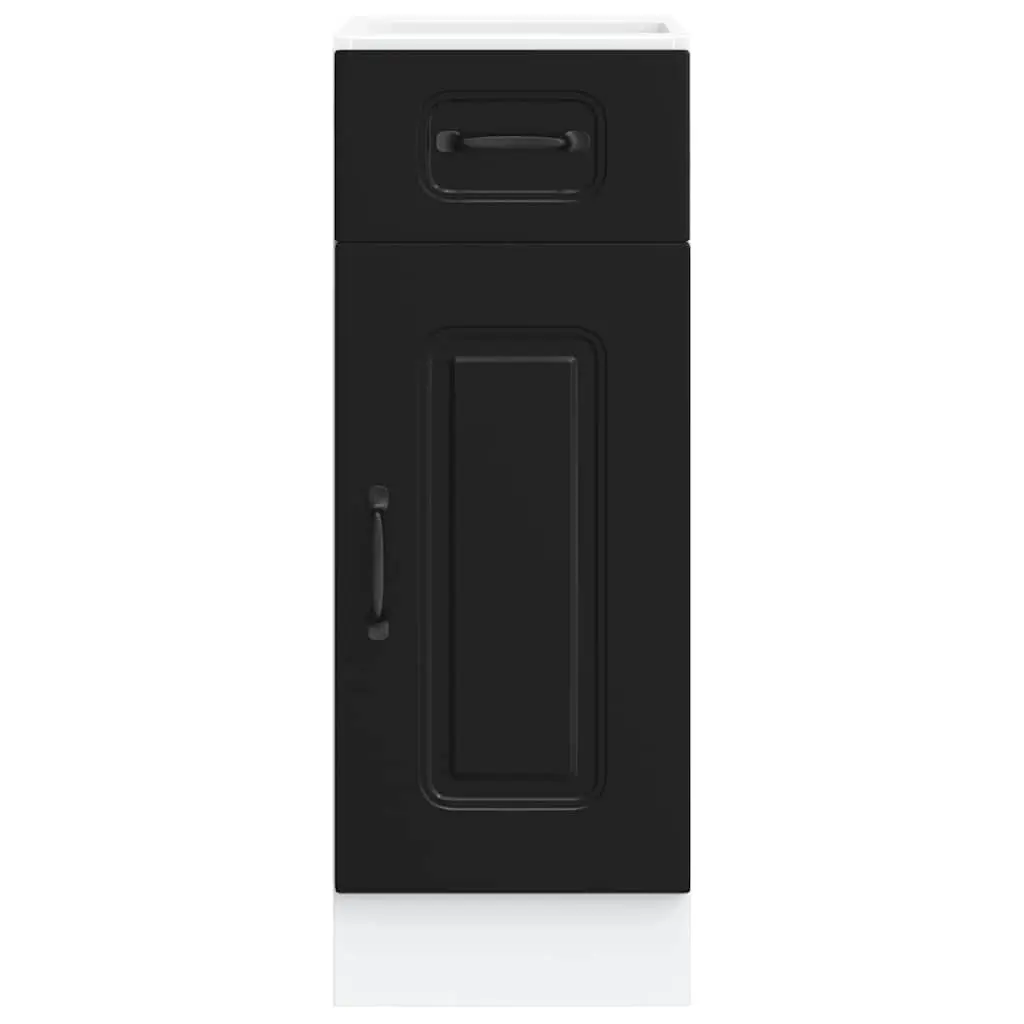 Black Engineered Wood Kitchen Base Cabinet