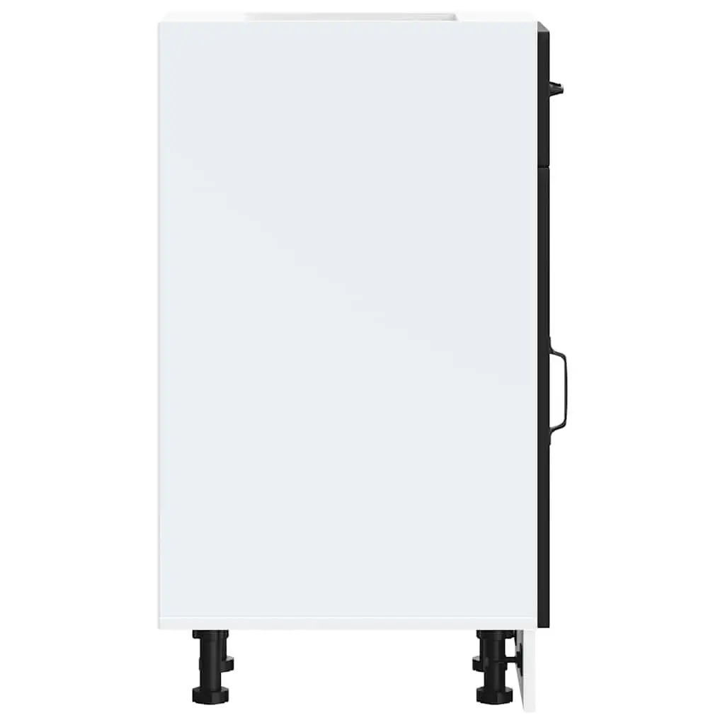Black Engineered Wood Kitchen Base Cabinet