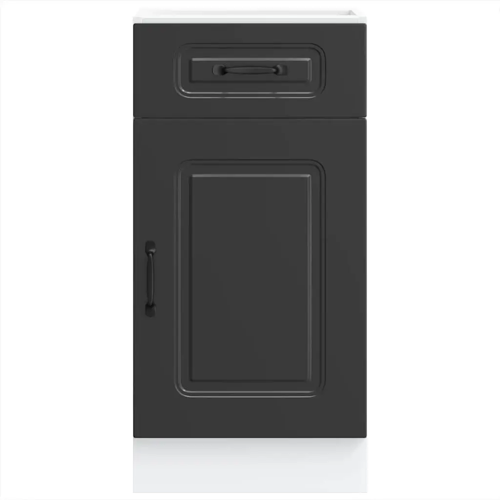 Black Engineered Wood Kitchen Base Cabinet