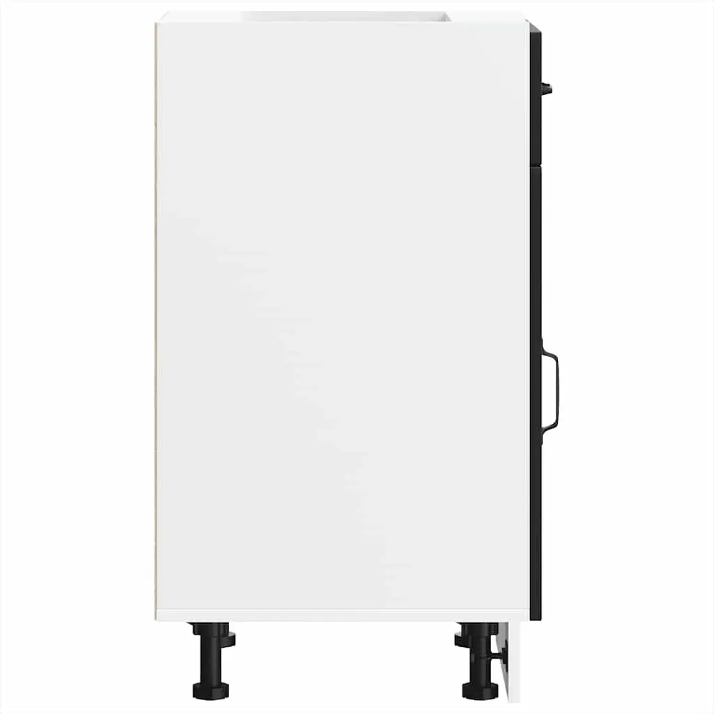 Black Engineered Wood Kitchen Base Cabinet