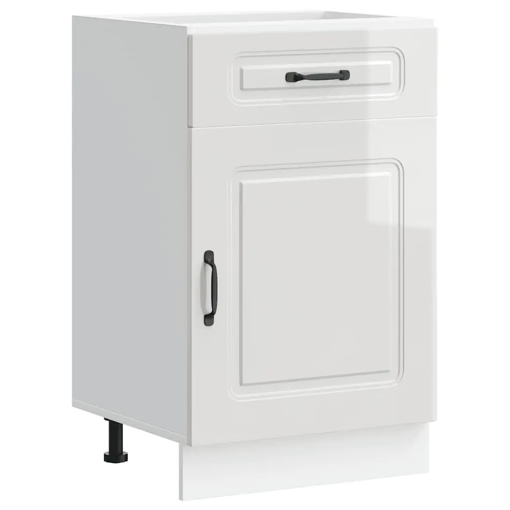 High Gloss White Kitchen Base Cabinet for Storage