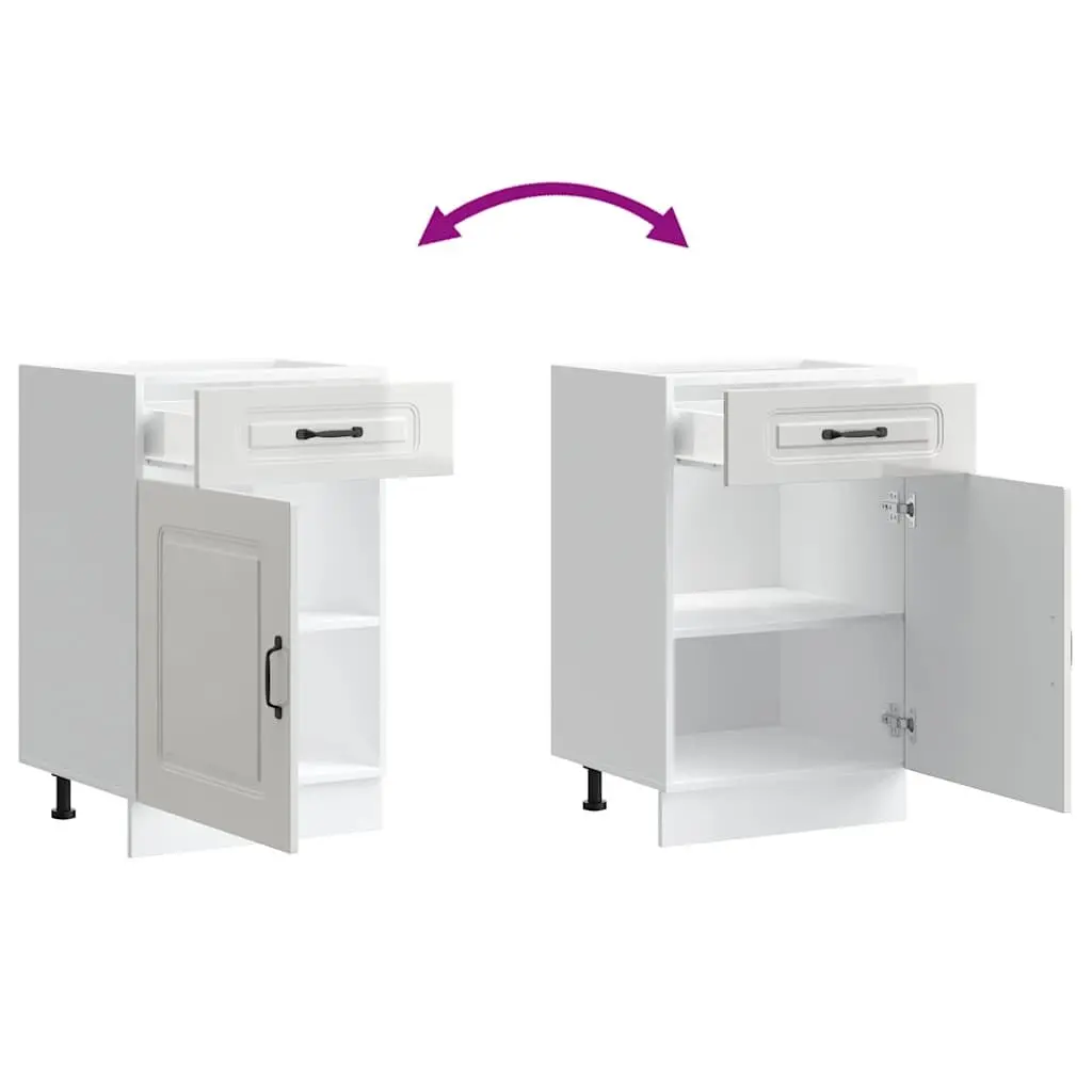 High Gloss White Kitchen Base Cabinet for Storage