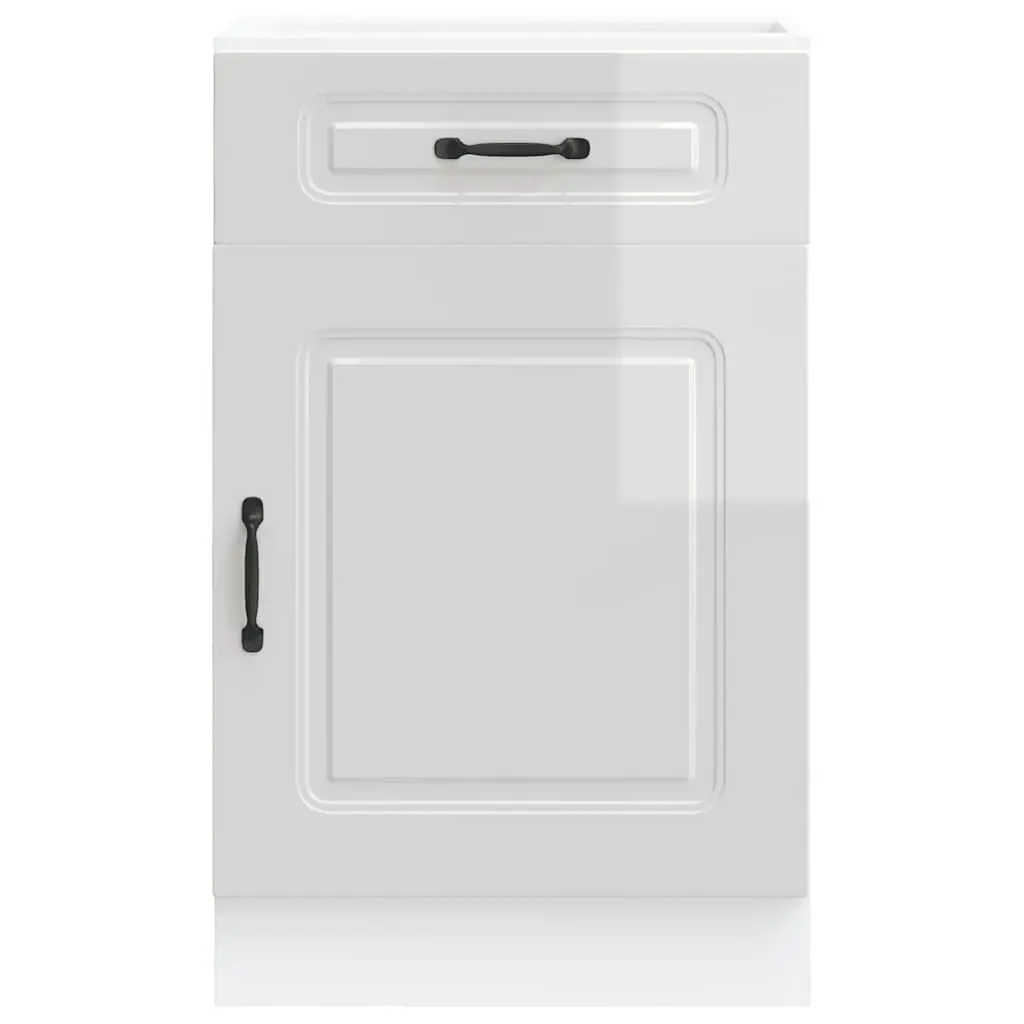 High Gloss White Kitchen Base Cabinet for Storage