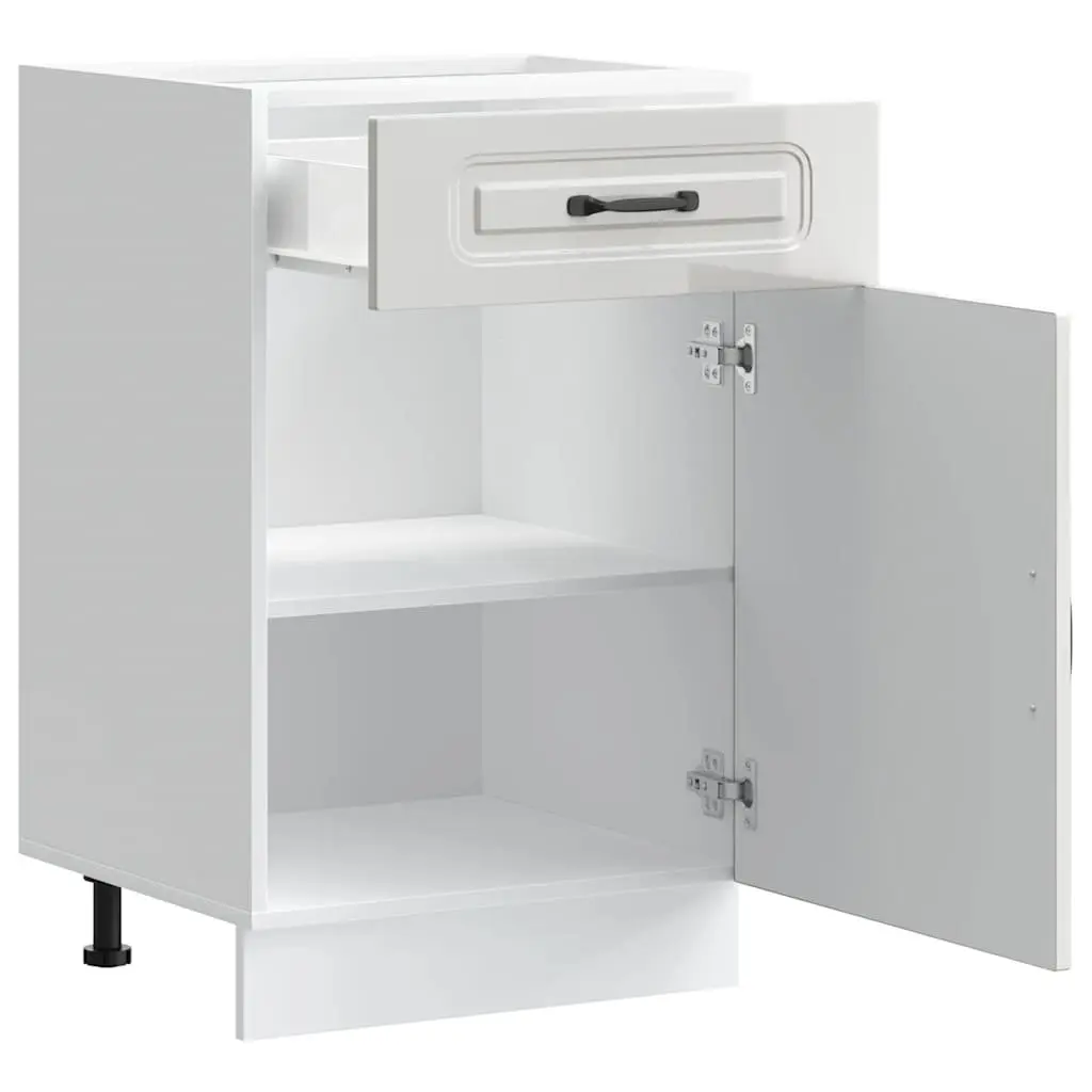 High Gloss White Kitchen Base Cabinet for Storage