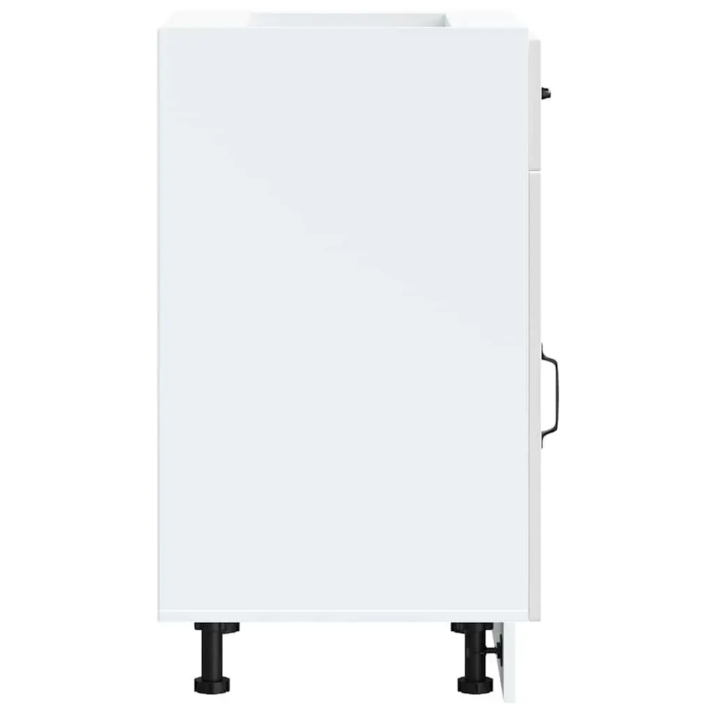 High Gloss White Kitchen Base Cabinet for Storage