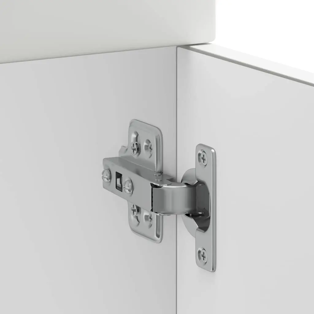 White Engineered Wood Kitchen Base Cabinet