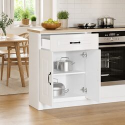 High Gloss White Kitchen Base Cabinet for Durable Storage