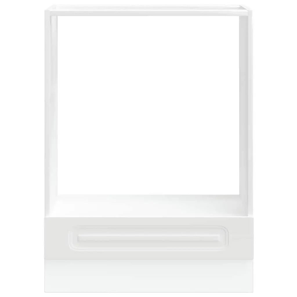 White Engineered Wood Kitchen Oven Cabinet