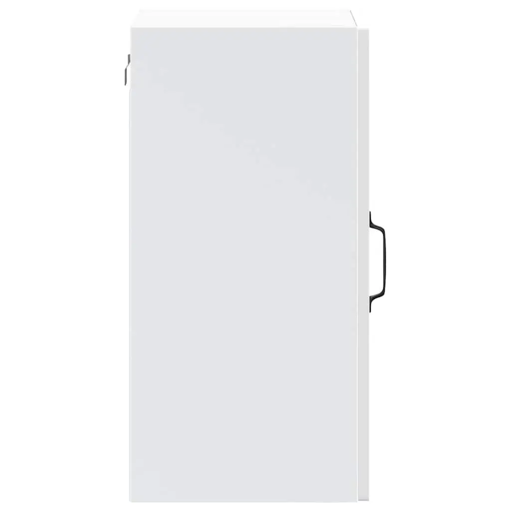 White Glass Door Kitchen Wall Cabinet for Storage