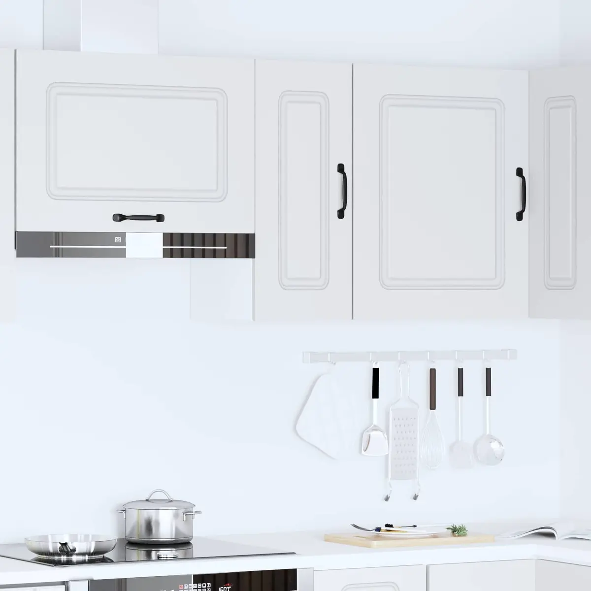 Kitchen Wall Cabinet Engineered Wood White