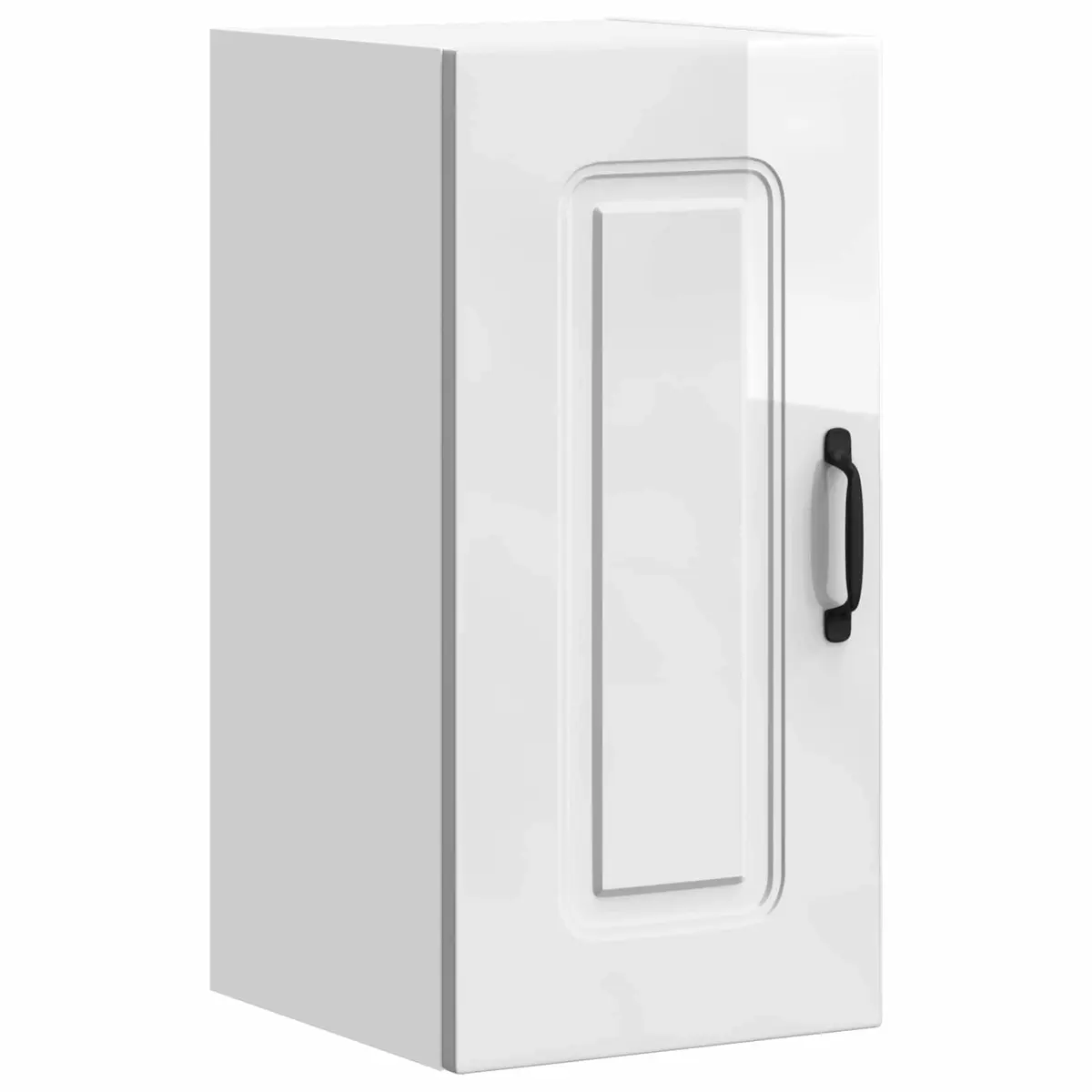 White High Gloss Storage Cupboard Door Engineered Wood Kitchen Wall Cabinet