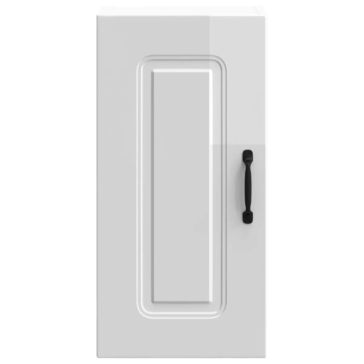White High Gloss Storage Cupboard Door Engineered Wood Kitchen Wall Cabinet