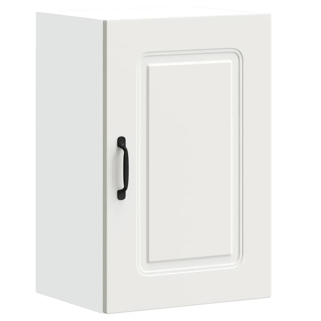 White Engineered Wood Wall Cabinet for Storage