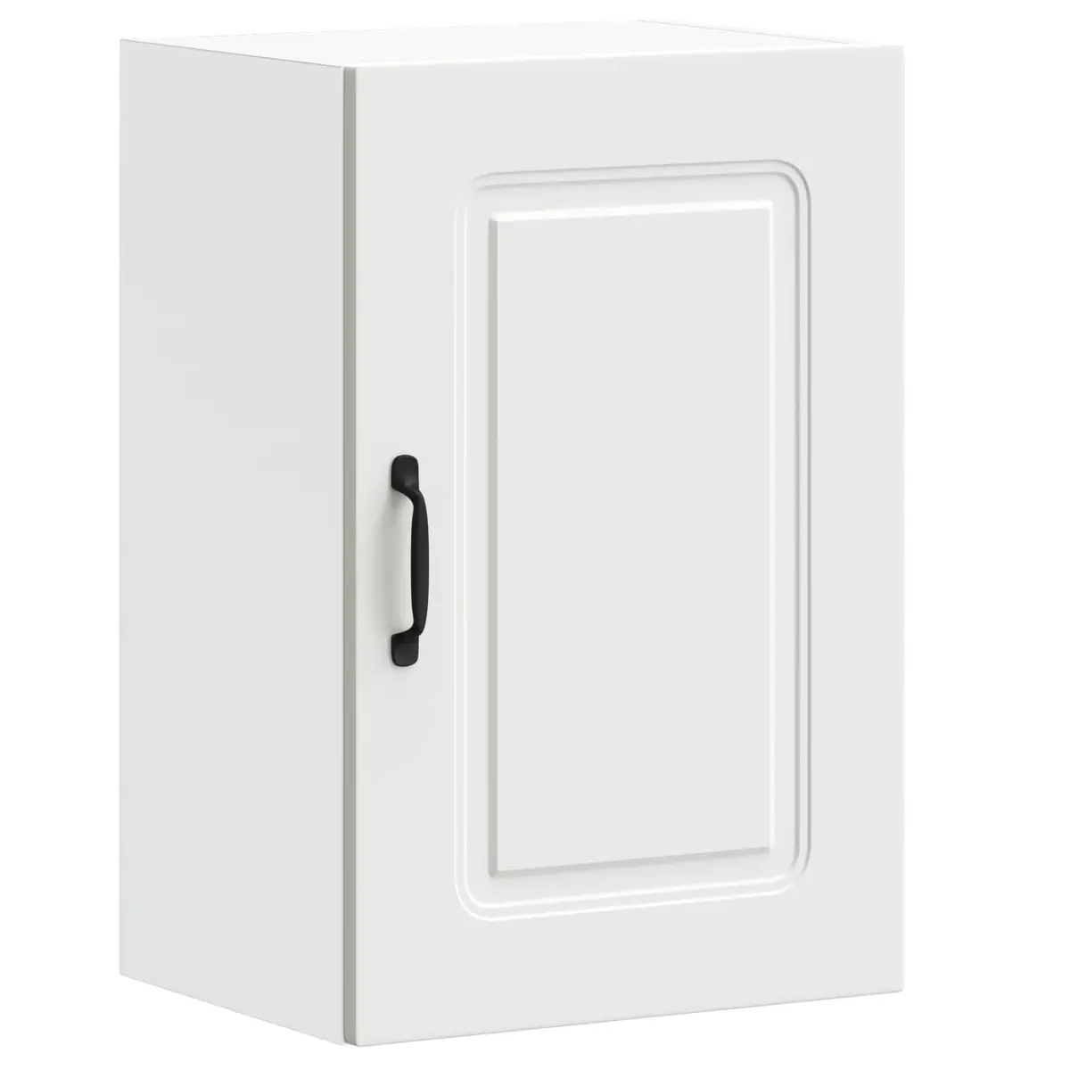 White Engineered Wood Wall Cabinet for Storage