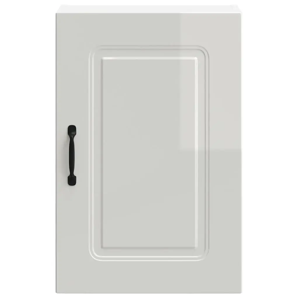 High Gloss White Kitchen Wall Cabinet with Organiser
