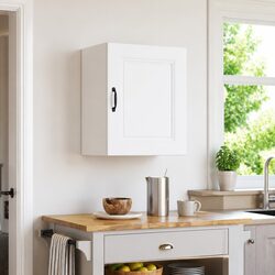 Durable White Engineered Wood Kitchen Wall Cabinet