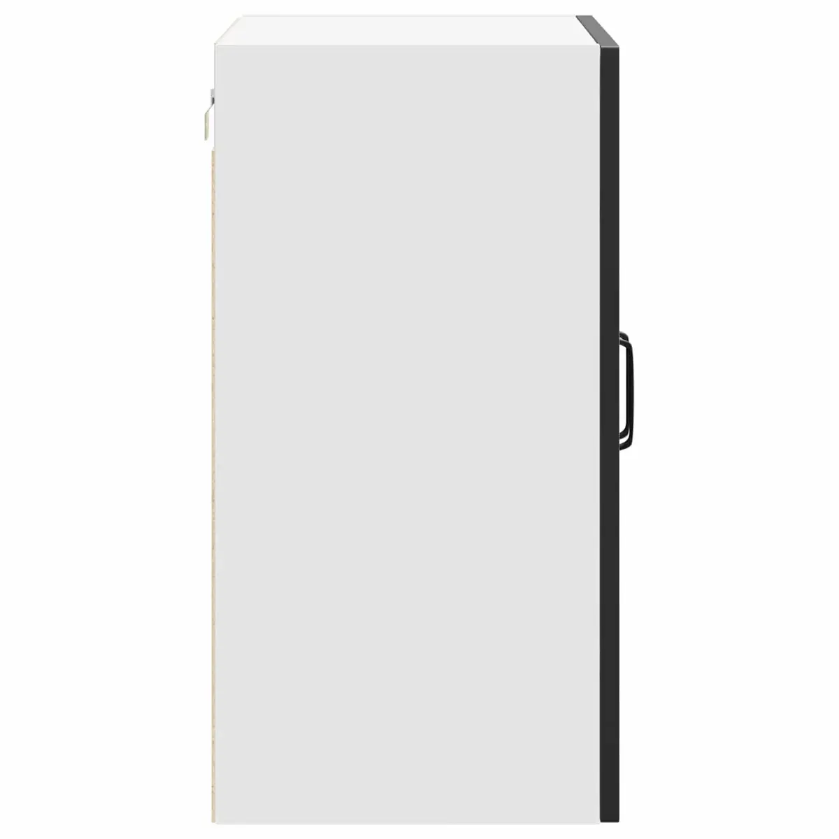 Black Engineered Wood Kitchen Wall Cabinet for Storage
