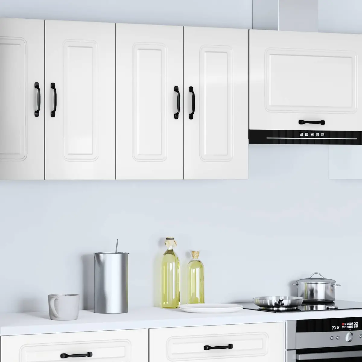 High Gloss White Kitchen Wall Cabinet for Optimal Storage