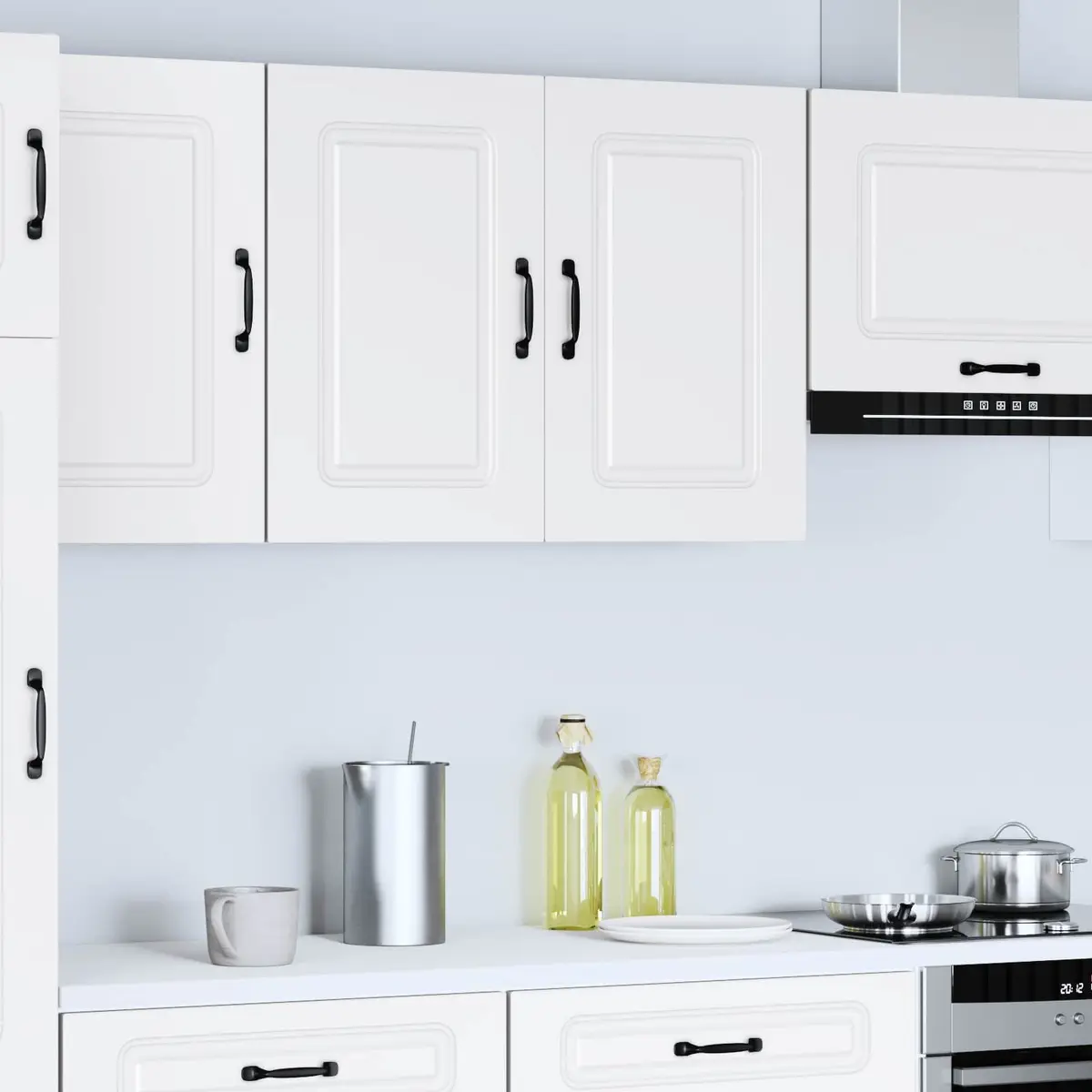 White Engineered Wood Kitchen Wall Cabinet