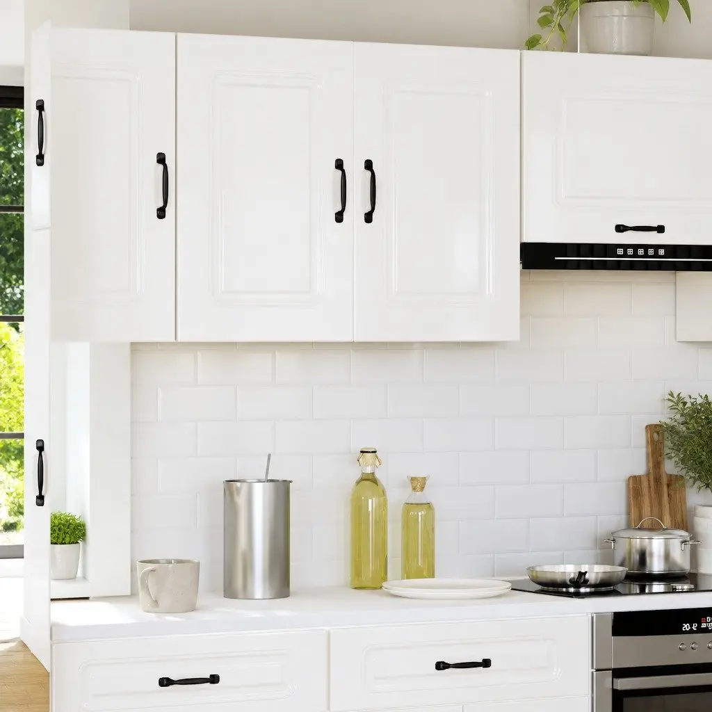 High Gloss White Wall Cabinet for Kitchen Storage