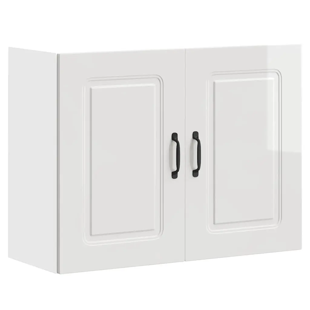 High Gloss White Wall Cabinet for Kitchen Storage