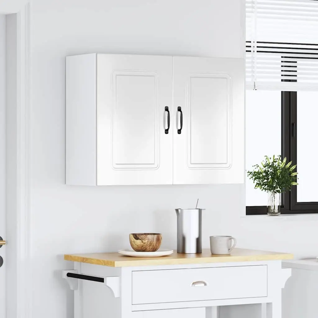 High Gloss White Wall Cabinet for Kitchen Storage