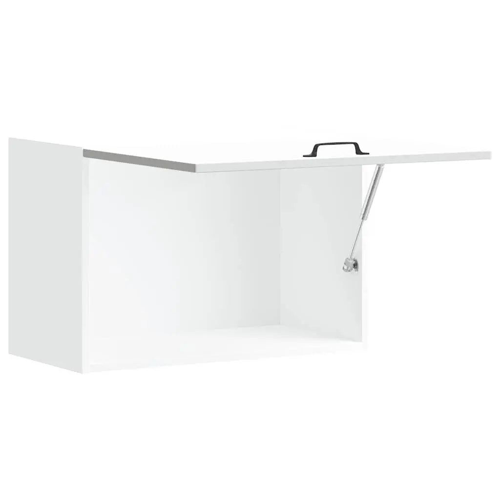 White Engineered Wood Wall Cabinet for Kitchen Storage