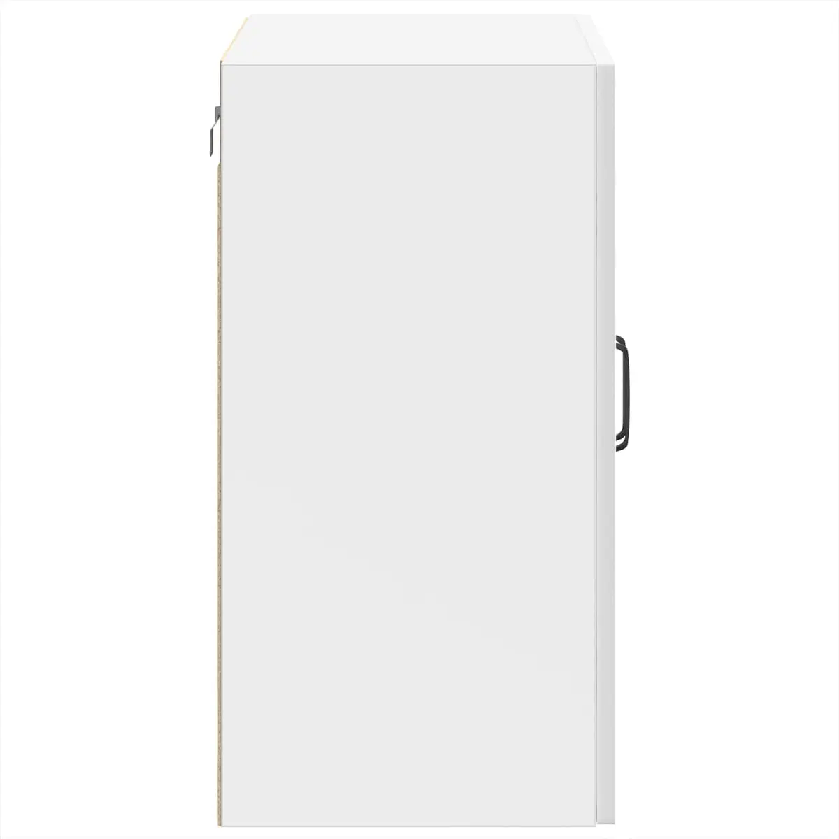 Kitchen Cabinet Engineered Wood Glass Door White High Gloss