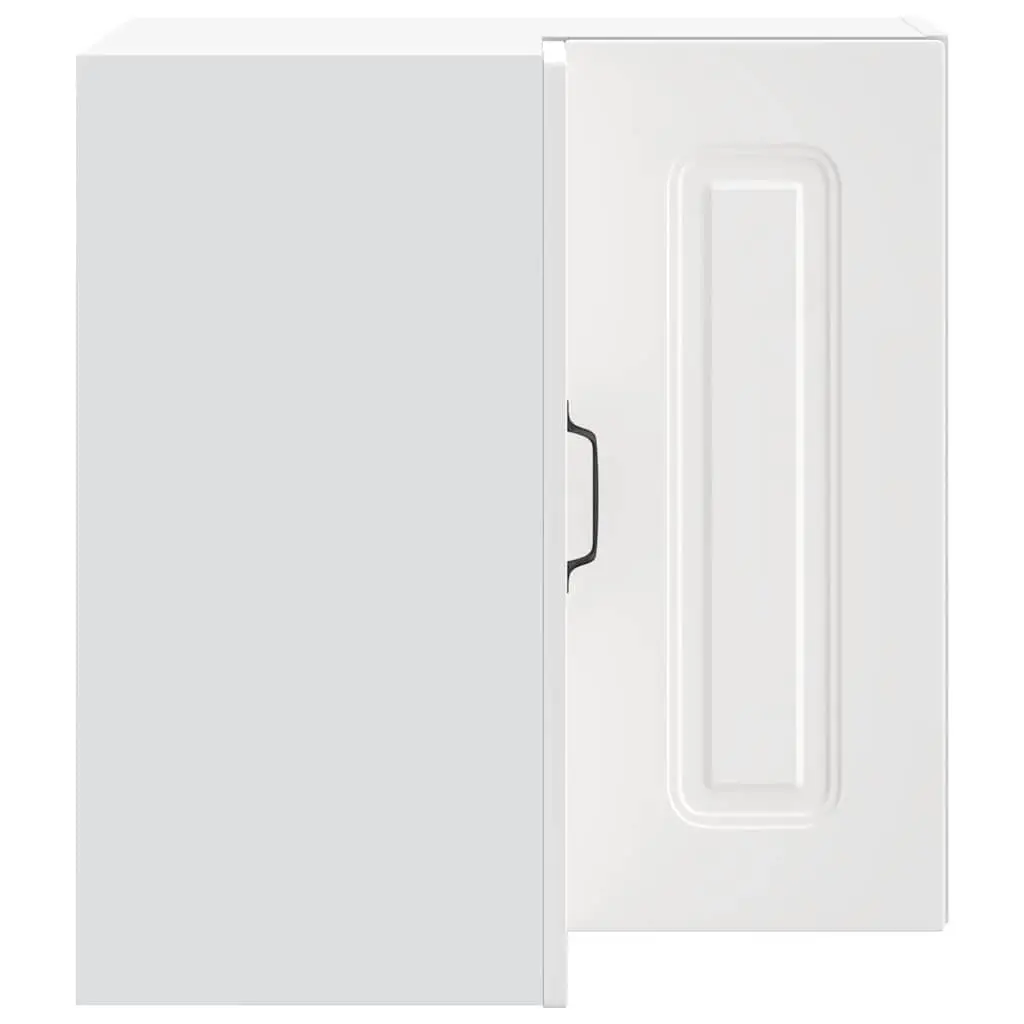 White Engineered Wood Kitchen Wall Corner Cabinet
