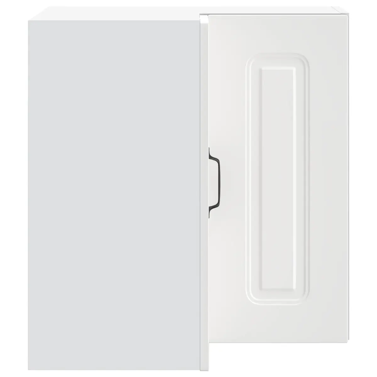 White Engineered Wood Kitchen Wall Corner Cabinet