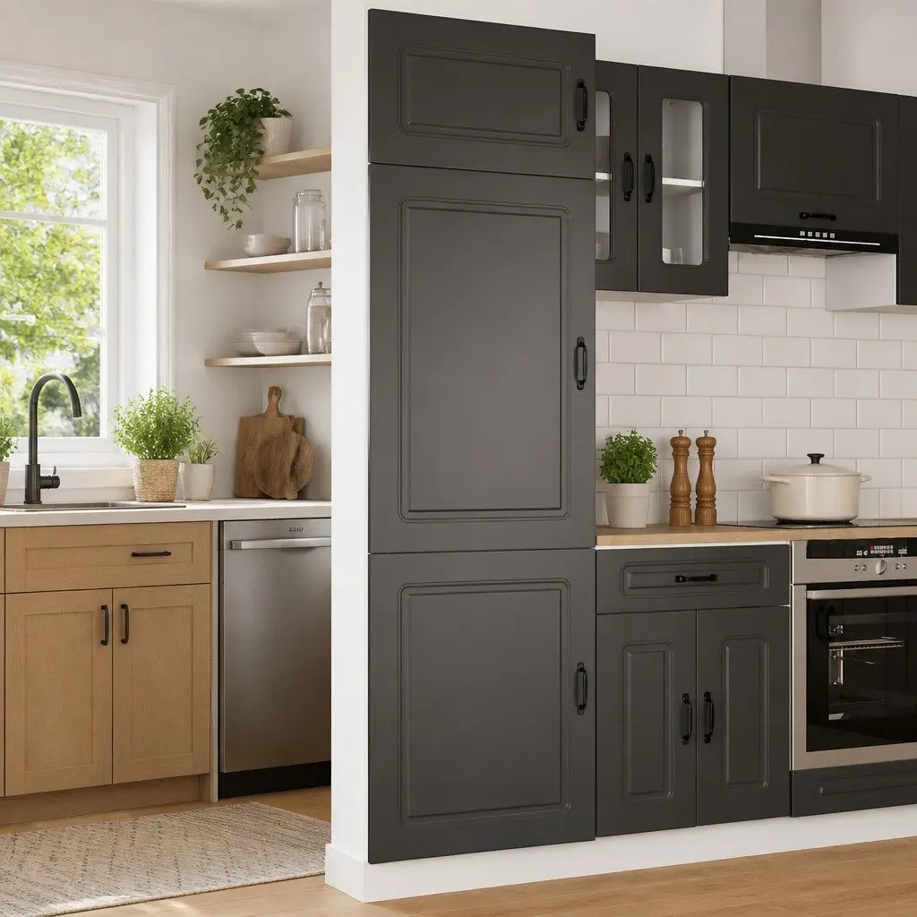 Black Storage Cabinet for Kitchen Needs