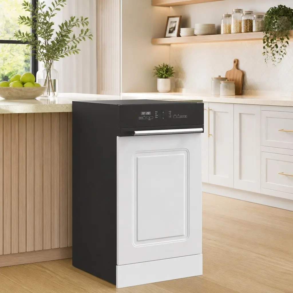 White Dishwasher Front Panel for Kitchen