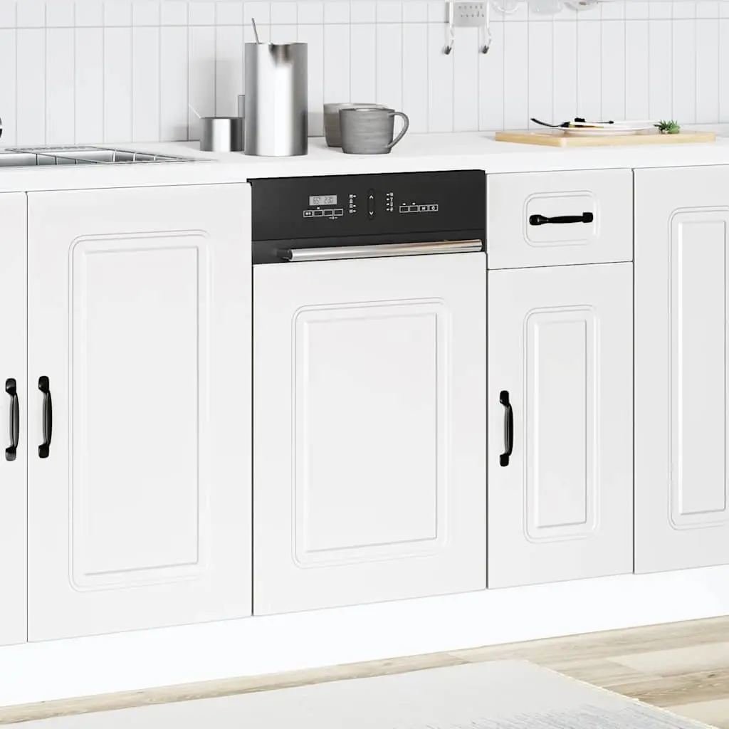 White Dishwasher Front Panel for Kitchen