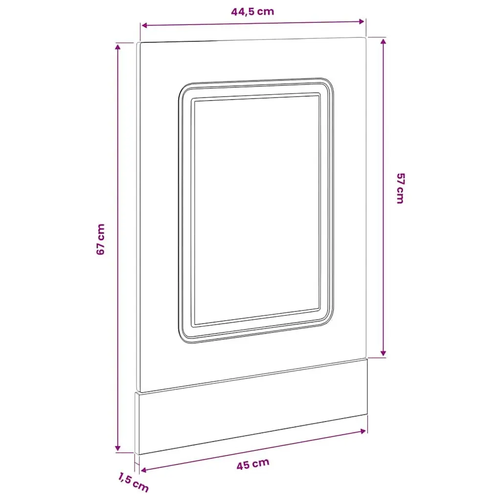 High Gloss White Dishwasher Panel for Kitchen Cabinet