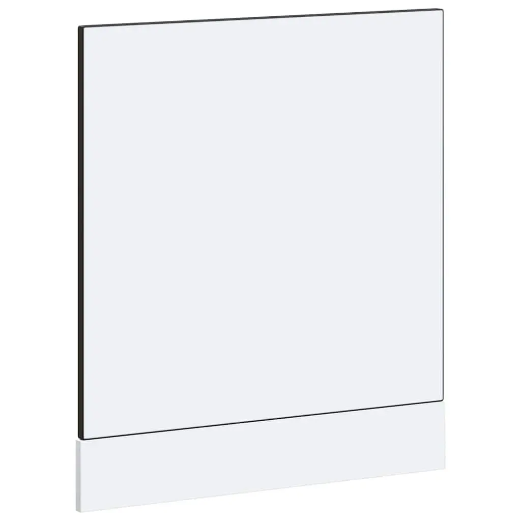 Dishwasher Panel Engineered Wood 60x1.5x57cm Black