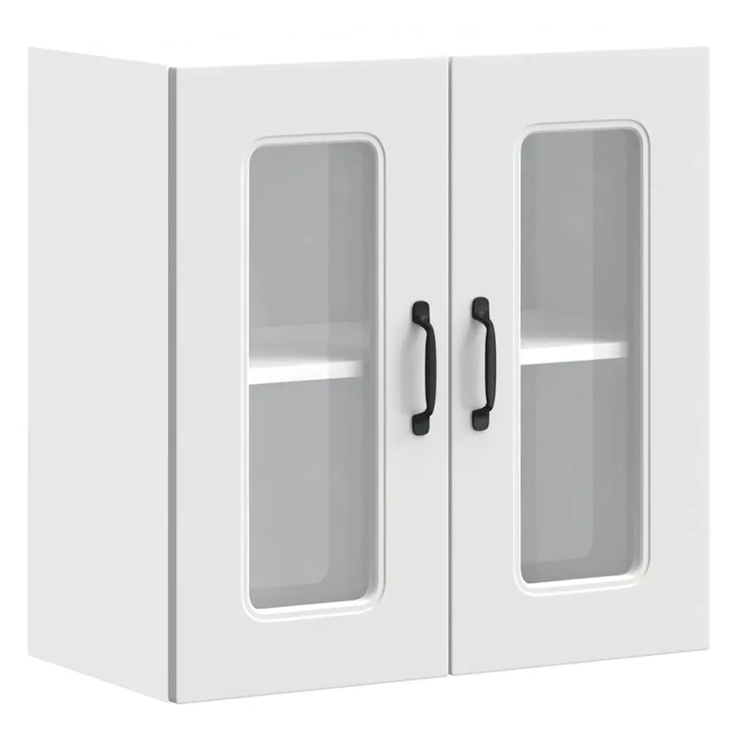 Wall-Mounted Kitchen Cabinet with Glass Door