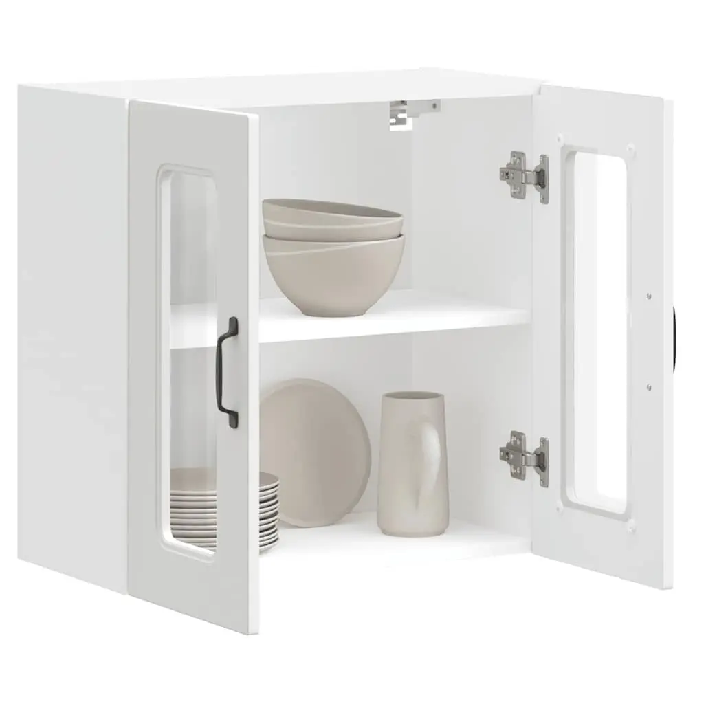 Wall-Mounted Kitchen Cabinet with Glass Door