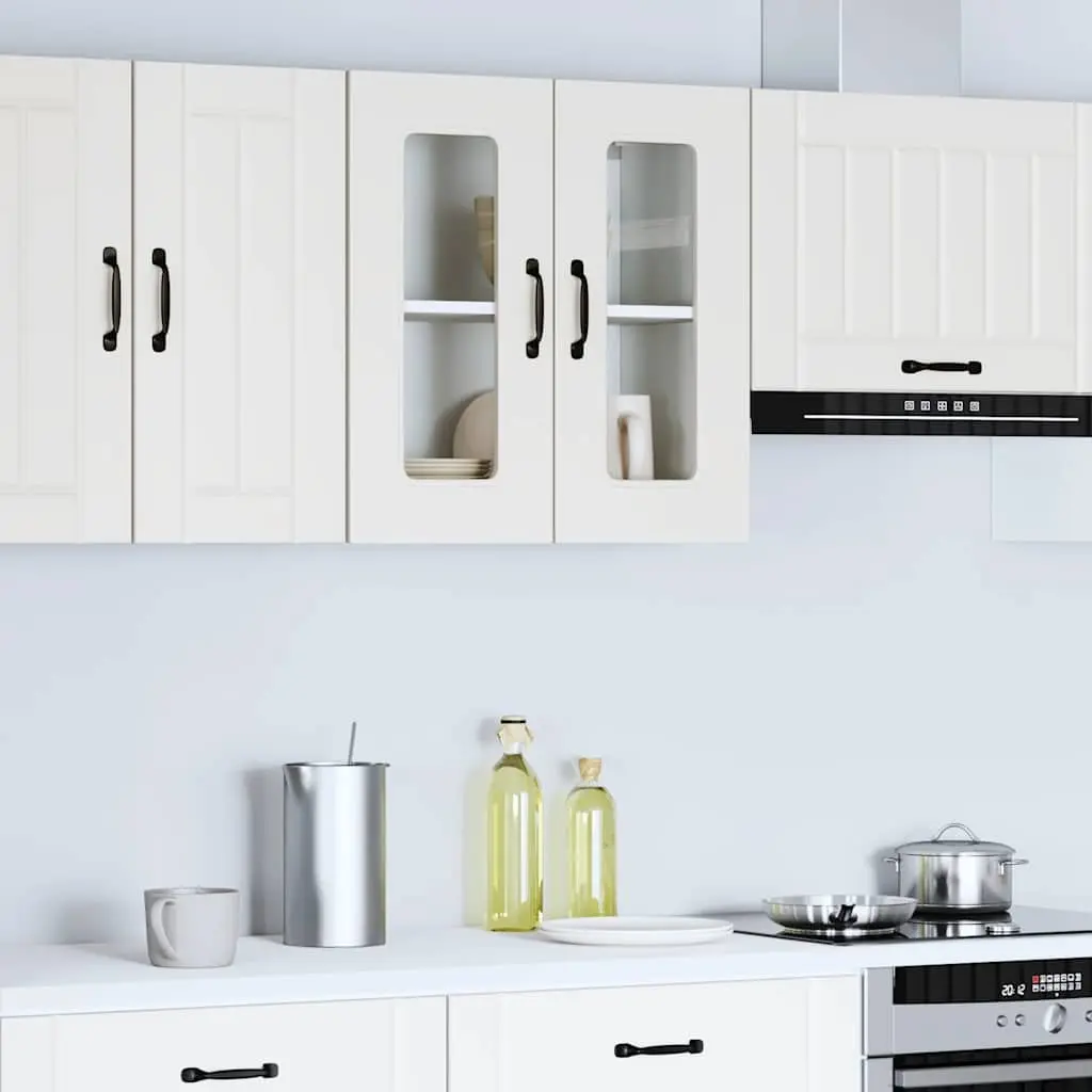 Wall-Mounted Kitchen Cabinet with Glass Door