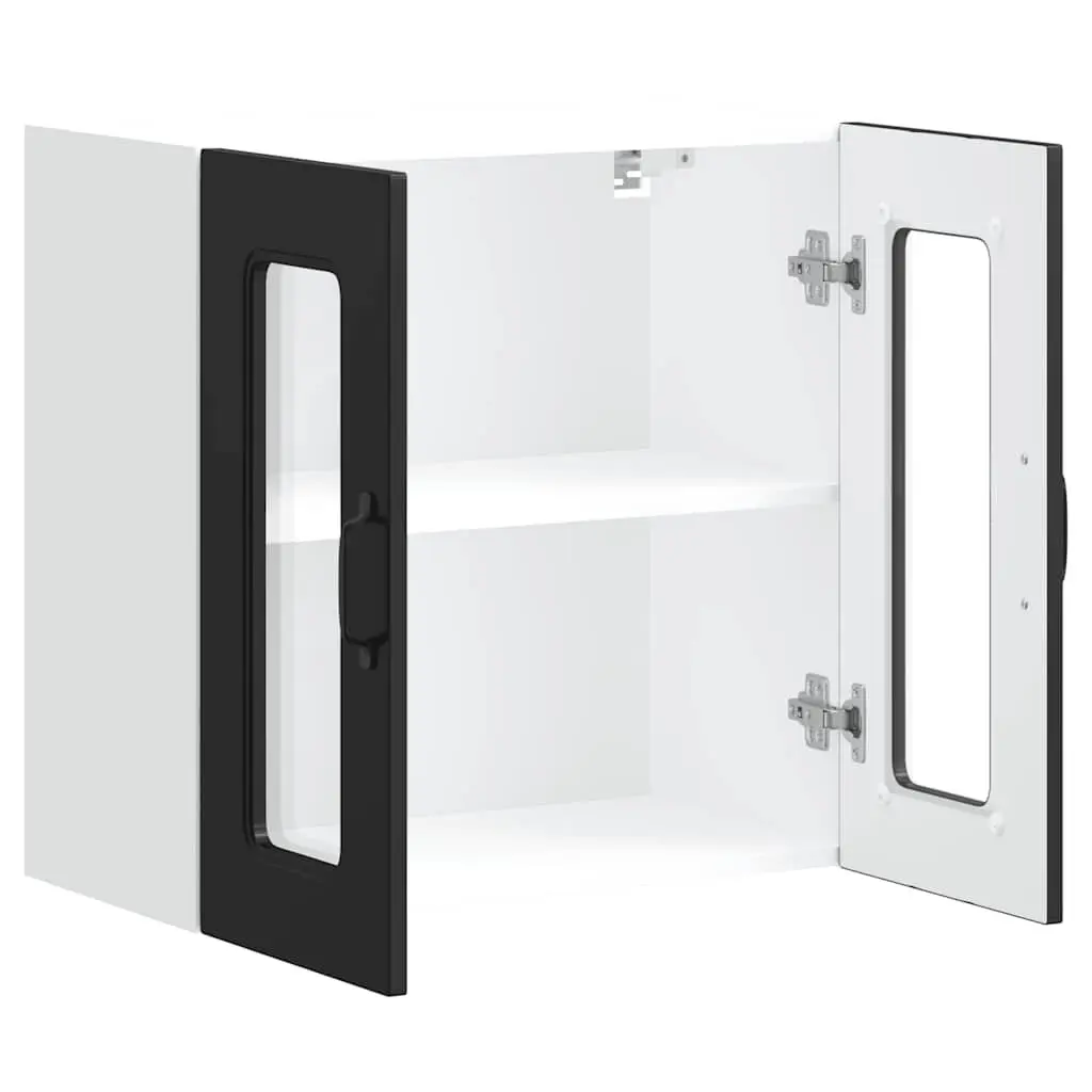 Black Engineered Wood Kitchen Wall Cabinet